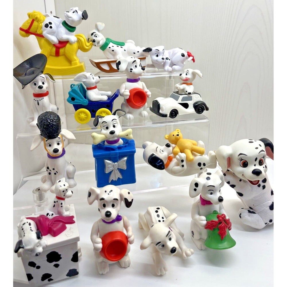 Disney 101 Dalmatians 17 Pc PVC Figure Dog Puppy Toy Cake Topper Lot